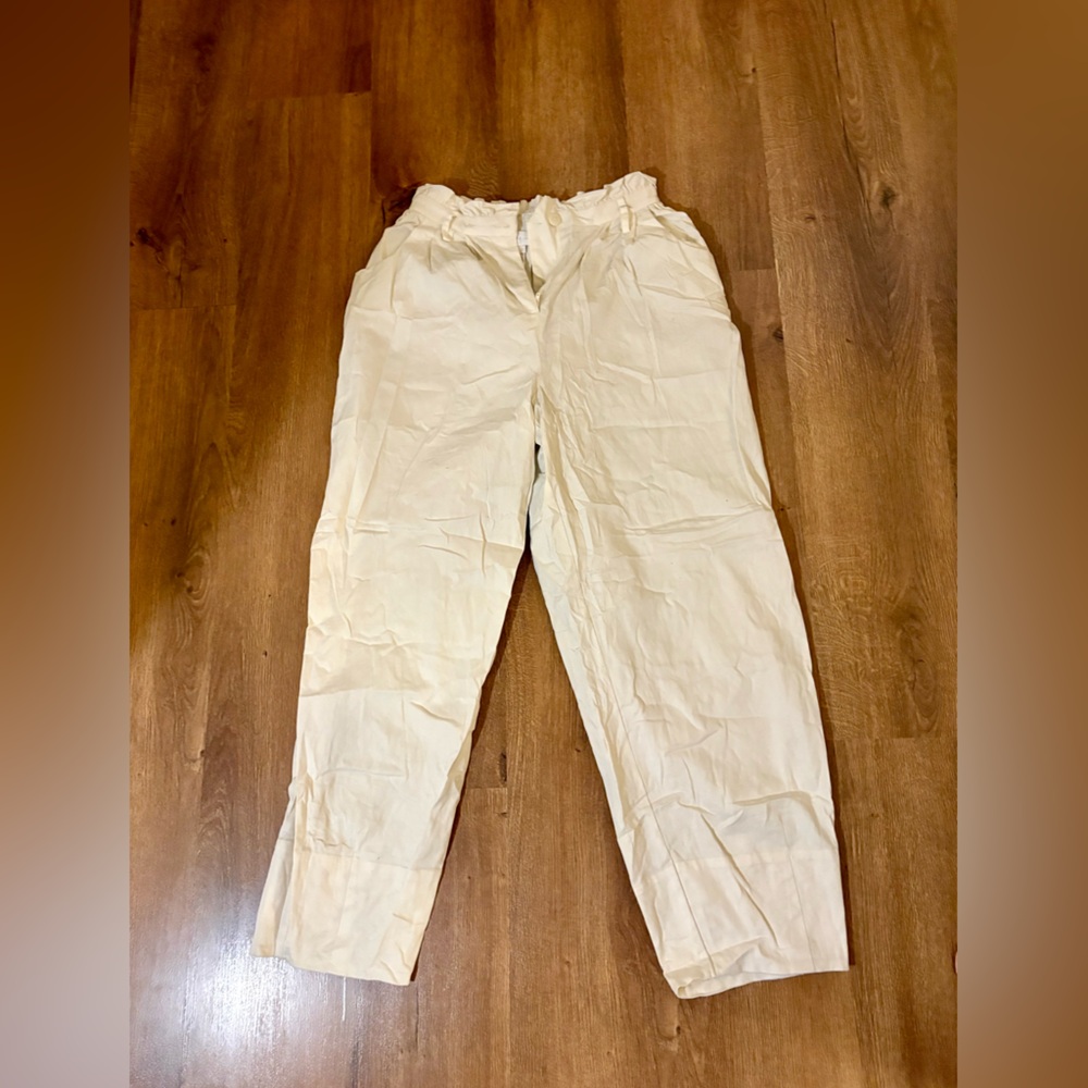 Corey Lynn Calter Ivory Pants
